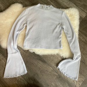 mock neck crop top